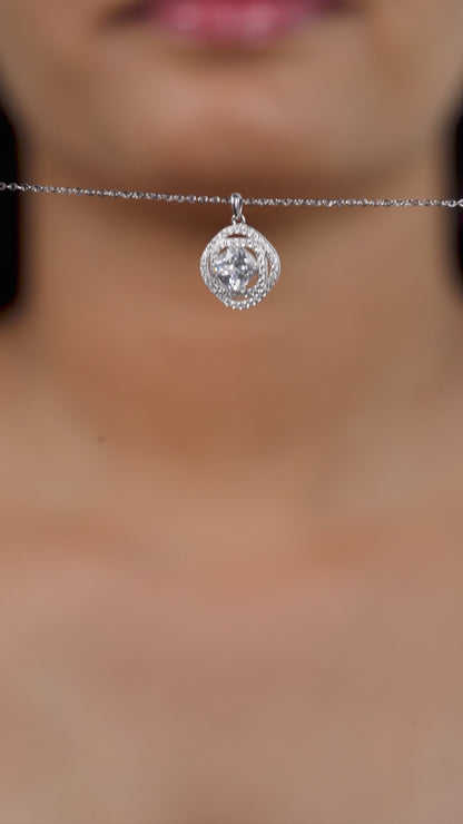 Luna Orbit Halo Necklace
