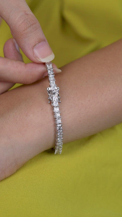 Tennis Crown Cut Bracelet