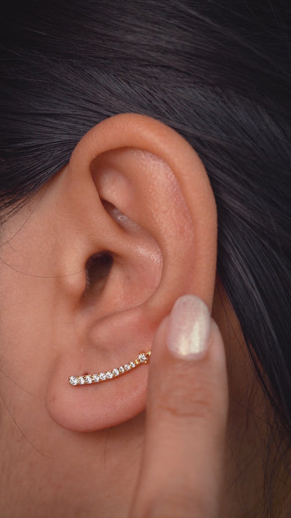 Crystal Drop Ear Cuff