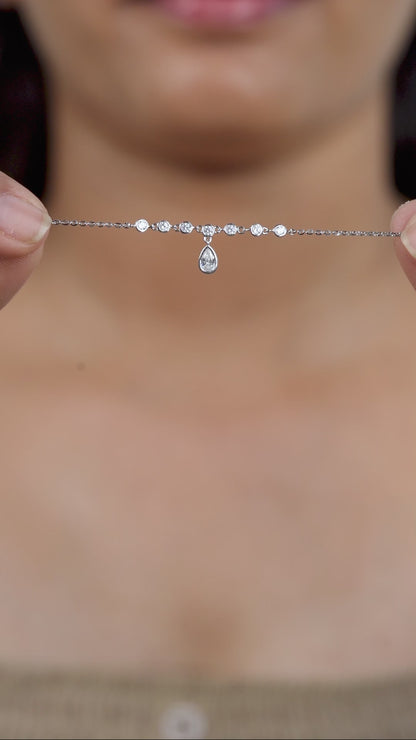 Cascade Radiance Teardrop Necklace