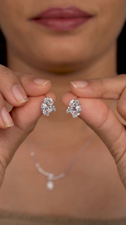 Radiant Petal Cluster Studs