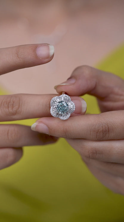 Bloom Aquamarine Ring