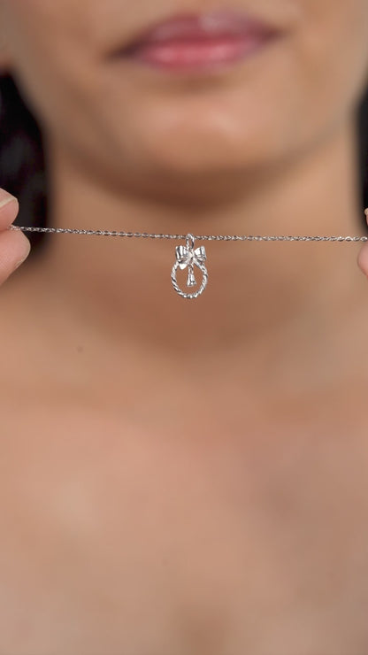 Enchanted Bow Charm Necklace