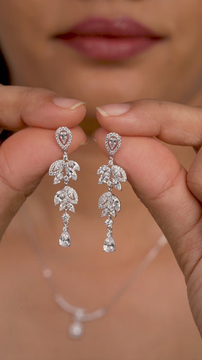 Crystal Cascade Drop Earrings