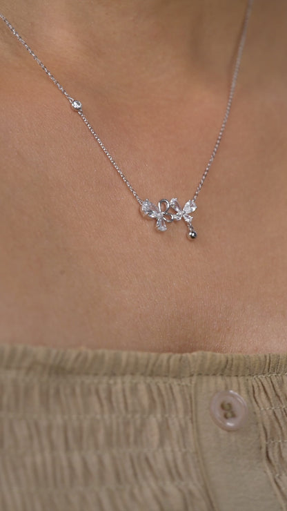 Butterfly Whisper Crystal Necklace