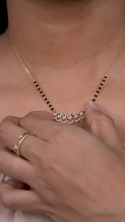 Royal Drop Design 925 Silver Mangalsutra