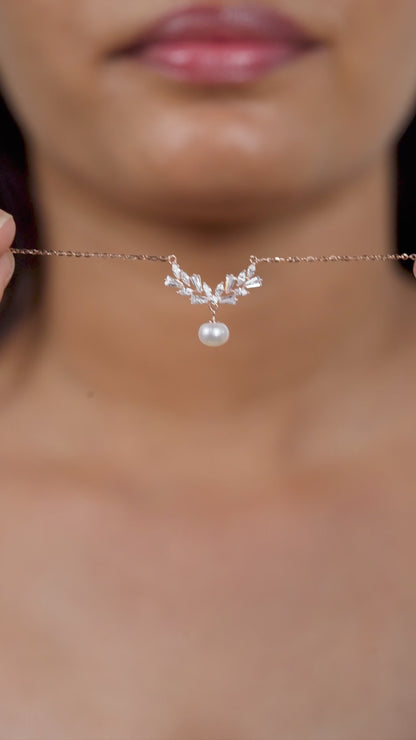 Regal Blossom Pearl Necklace