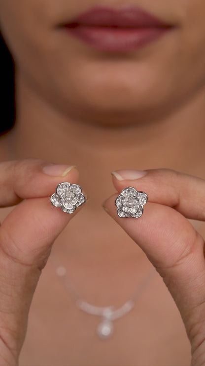 Regal Bloom Stud Earrings