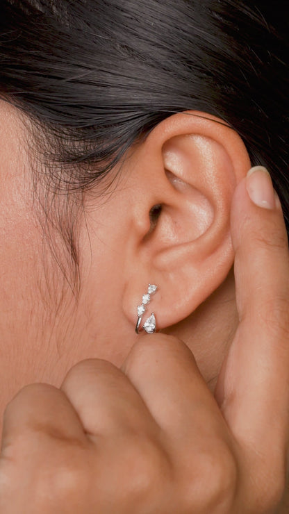 Elara Pear Drop Ear Jackets