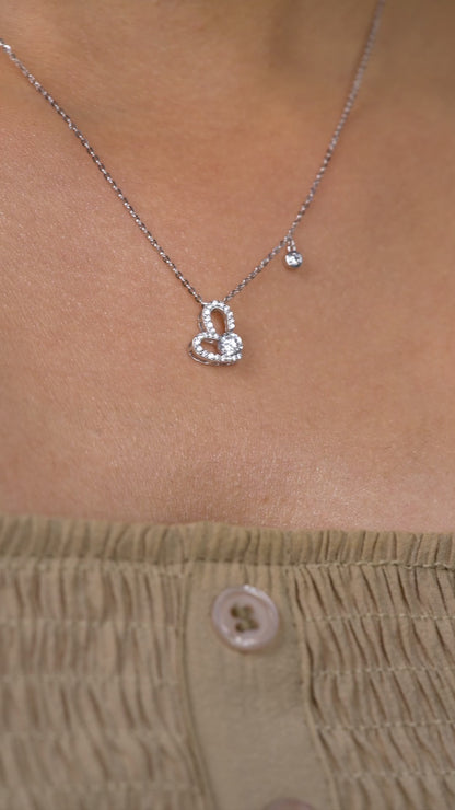 Eternal Spark Heart Necklace