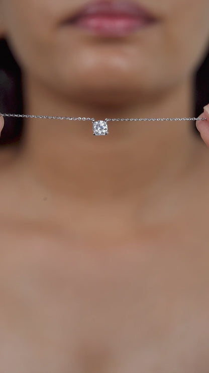 Luma Solitaire Pendant Necklace