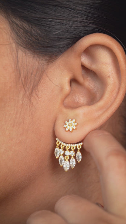 Day-to-Night 2-in-1 Floral Earrings